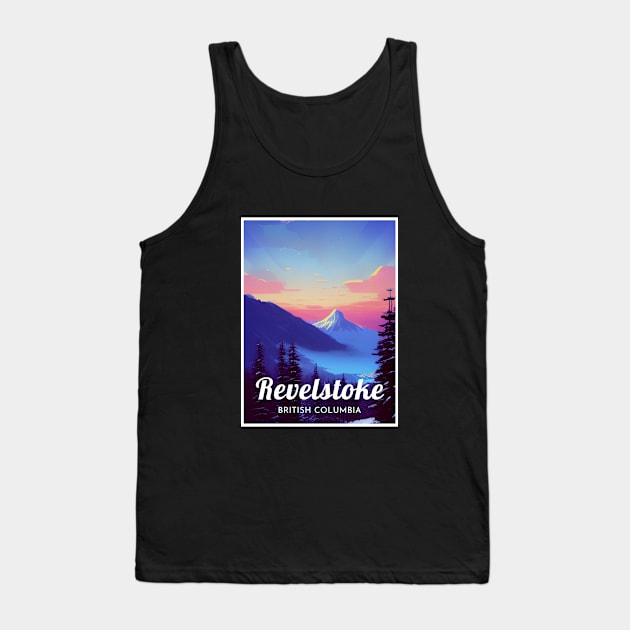 Revelstoke British Columbia Canada ski Tank Top by UbunTo